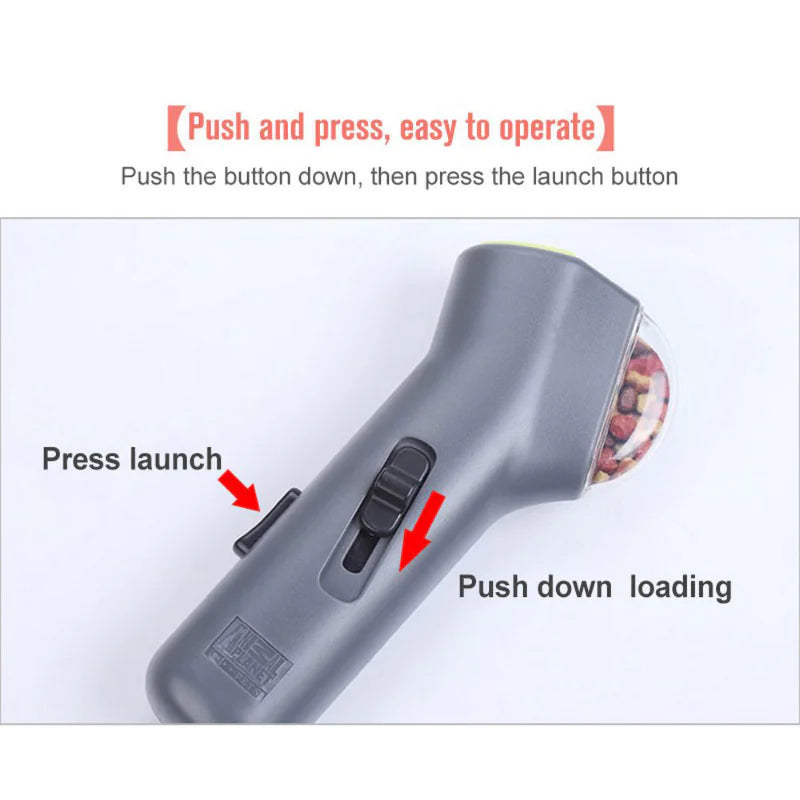 Automatic Pet Snack Launcher for Outdoor Training Toys