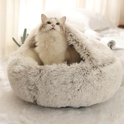 Plush Shell-Shaped Pet Bed